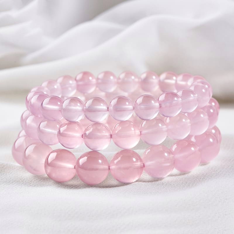 Armband aus Madagaskar Rosenquarz