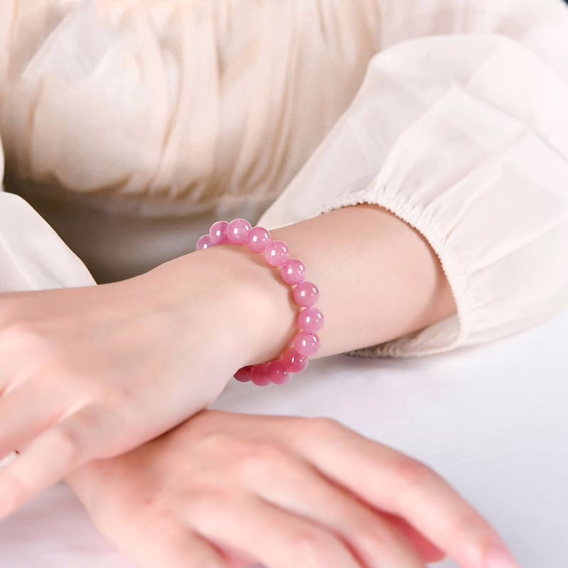 Damen Armband aus Lila Rosenquarz