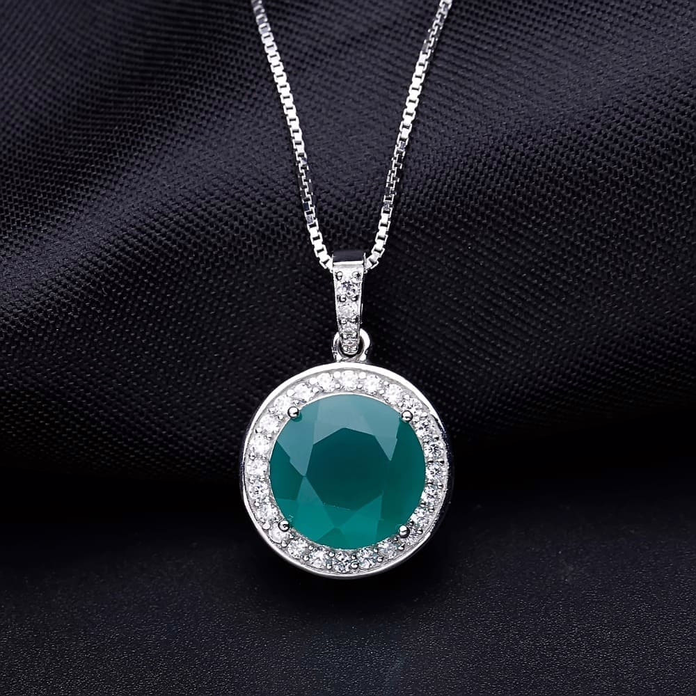 Silber kette mit Rundem Anhänger