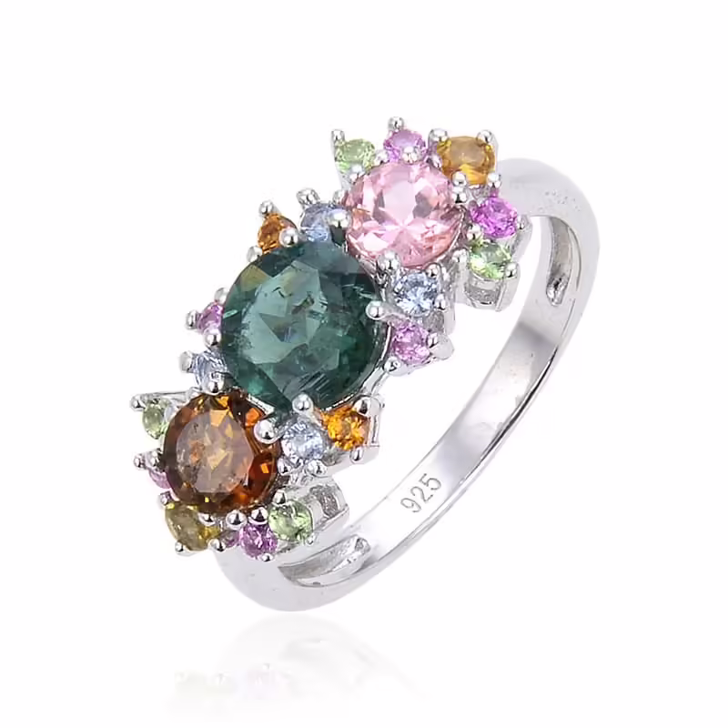 Verlobung Ring mit Turmalin